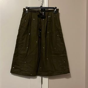 Sonia rykiel olive green skirt